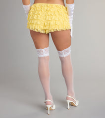 So Fab Ruffled Lace Hot Shorts
