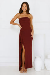Sunshine Shuffle Strapless Maxi Dress