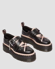 Dr Martens Kemsley leather buckle platform shoes