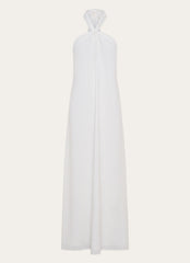 Golden Child Linen Maxi Dress - White