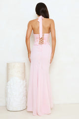 Silver Lining Love Halter Maxi Dress