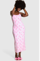 PINK x LoveShackFancy Beaux Icons Modal Midi Dress