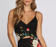 Stunner In Floral Mini Dress