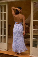 Azure Oasis Maxi Dress Blue