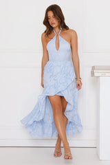 Sunbeam Shell Halter Maxi Dress