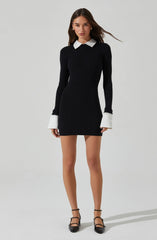 Alexia Mixed Media Mini Dress