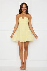 Styled For Sunsets Halter Mini Dress