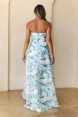 Elegant Essence Strapless Maxi Dress