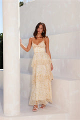 Sun Shining Through Maxi Dress Yellow