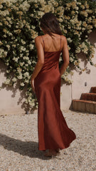 Julia Maxi Dress - Rust