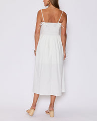 Summer Essential Cotton Smocked Maxi Dress