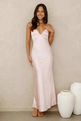 Chic 'Fit Slip Satin Maxi Dress