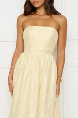 Dancing In Magic Strapless Maxi Dress