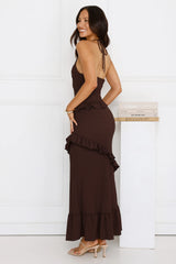 Mango Mojito Halter Maxi Dress