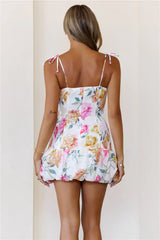 Softly She Blooms Mini Dress Print