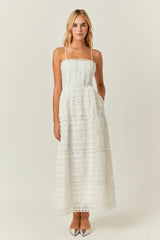 Combination Lace Maxi Dress