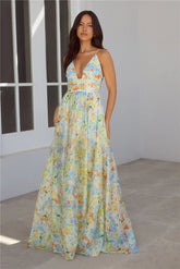 Buttercup Fields Maxi Dress Print