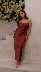 Gisele Maxi Dress - Rust
