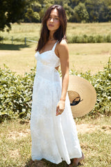 Porcelain Princess Maxi Dress White