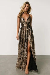 Eirena Sparkle Gown | Bronze + Gold