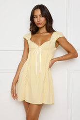 Oak Tree Mini Dress Yellow