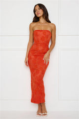 Crowned In Confidence Strapless Maxi Dress