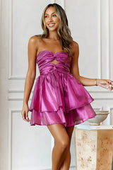 Spin Around Girl Strapless Mini Dress
