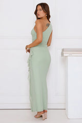 Neon Nectar One Shoulder Mesh Maxi Dress