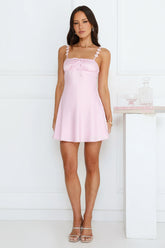 Regal Enchantment Satin Mini Dress