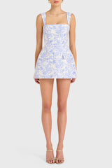 Sunset Oasis Mini Dress Blue