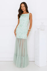 Pretty Girl Phase Mesh Maxi Dress