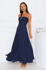 Styled Like A Star One Shoulder Maxi Dress