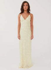 Sorrento Sun Maxi Dress - Yellow Floral