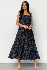 Anita Maxi Dress | Midnight + Gold Floral