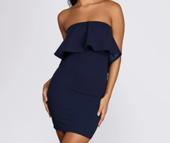 Flirty Ruffle Mini Dress