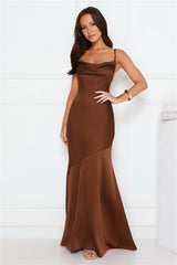 Brilliant Belle Satin Maxi Dress