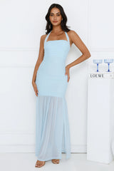 Aveline Halter Mesh Maxi Dress