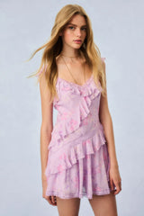 Serima Heirloom Print Mini Dress