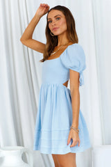 Ultimate Sundress Linen Blend Mini Dress Yellow