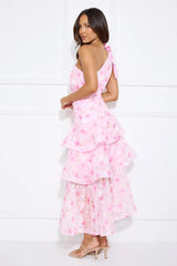 Sunshine Eyes One Shoulder Maxi Dress