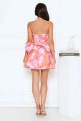 Sublime Silhouette Mini Dress Orange