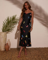 Ocean Eyes Bikini Print Midi Dress