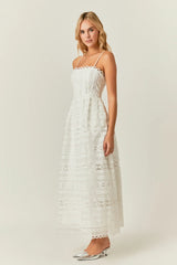 Combination Lace Maxi Dress
