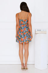 Tangerine Bliss Mini Dress Blue