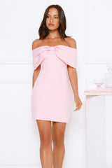 Exquisite Ease Off Shoulder Mini Dress