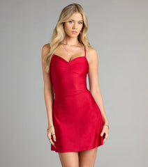 Sips and Stares Sweetheart Mini Dress