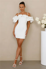 Love On Lock Off Shoulder Mini Dress