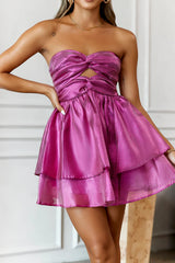 Spin Around Girl Strapless Mini Dress