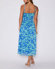 Esperanza Ruched Floral Maxi Dress