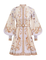 Hypnotic Buttoned Mini Dress